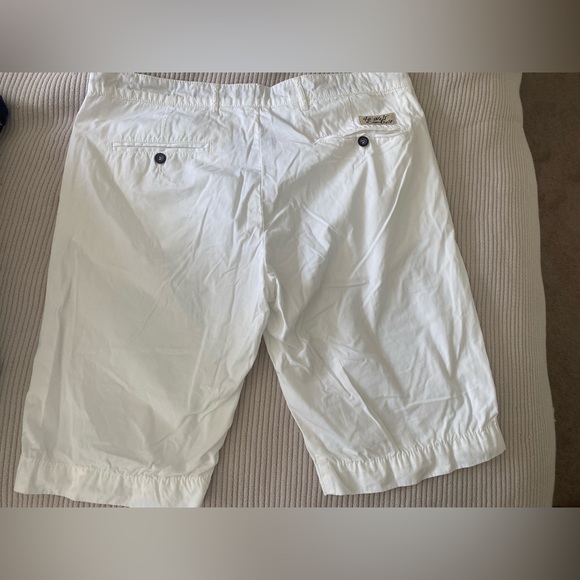 Men’s 40 Weft White Cotton Shorts - Picture 8 of 10
